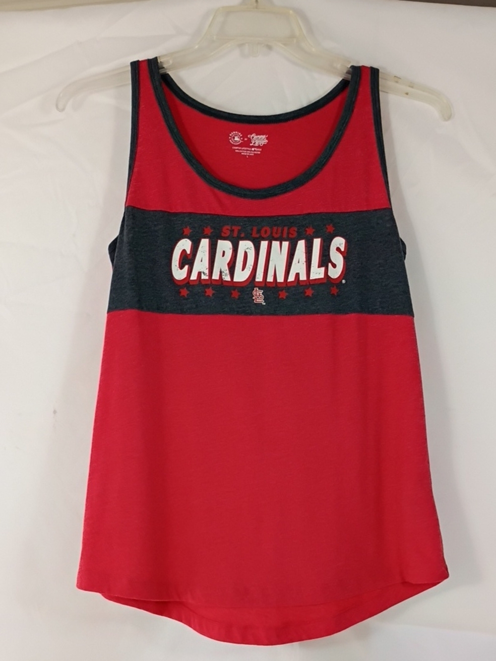 EUC Campus Lifestyle MLB Womens St. Louis Cardinals Sleeveless Tank Size Large